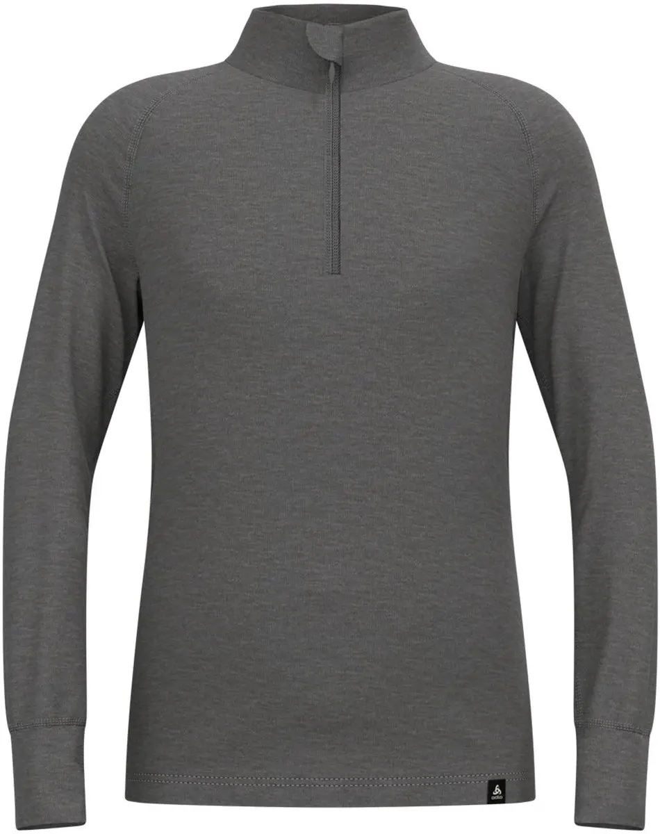 ODLO BL TOP ACTIVE W Turtle Neck Half Zip - Maat 116 Grijs - afbeelding 5 van 5