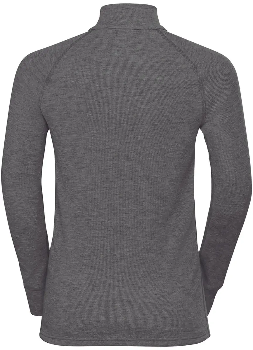 ODLO BL TOP ACTIVE W Turtle Neck Half Zip - Maat 116 Grijs - afbeelding 2 van 5