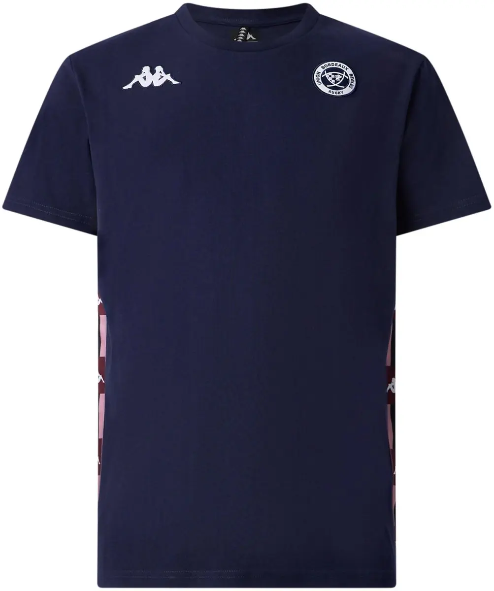 T-shirt Union Bordeaux Bègles Coupe d'Europe pour adulte Kappa LA84 Banda Bleu