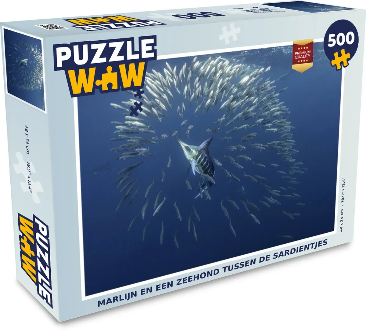 PuzzleWow Zwaardvis Legpuzzel 500 Stuks