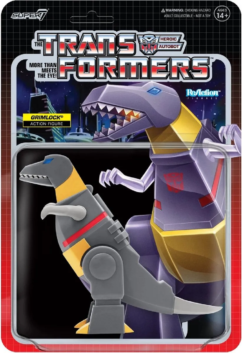 Transformers ReAction Grimlock Dino Actiefiguur 10cm