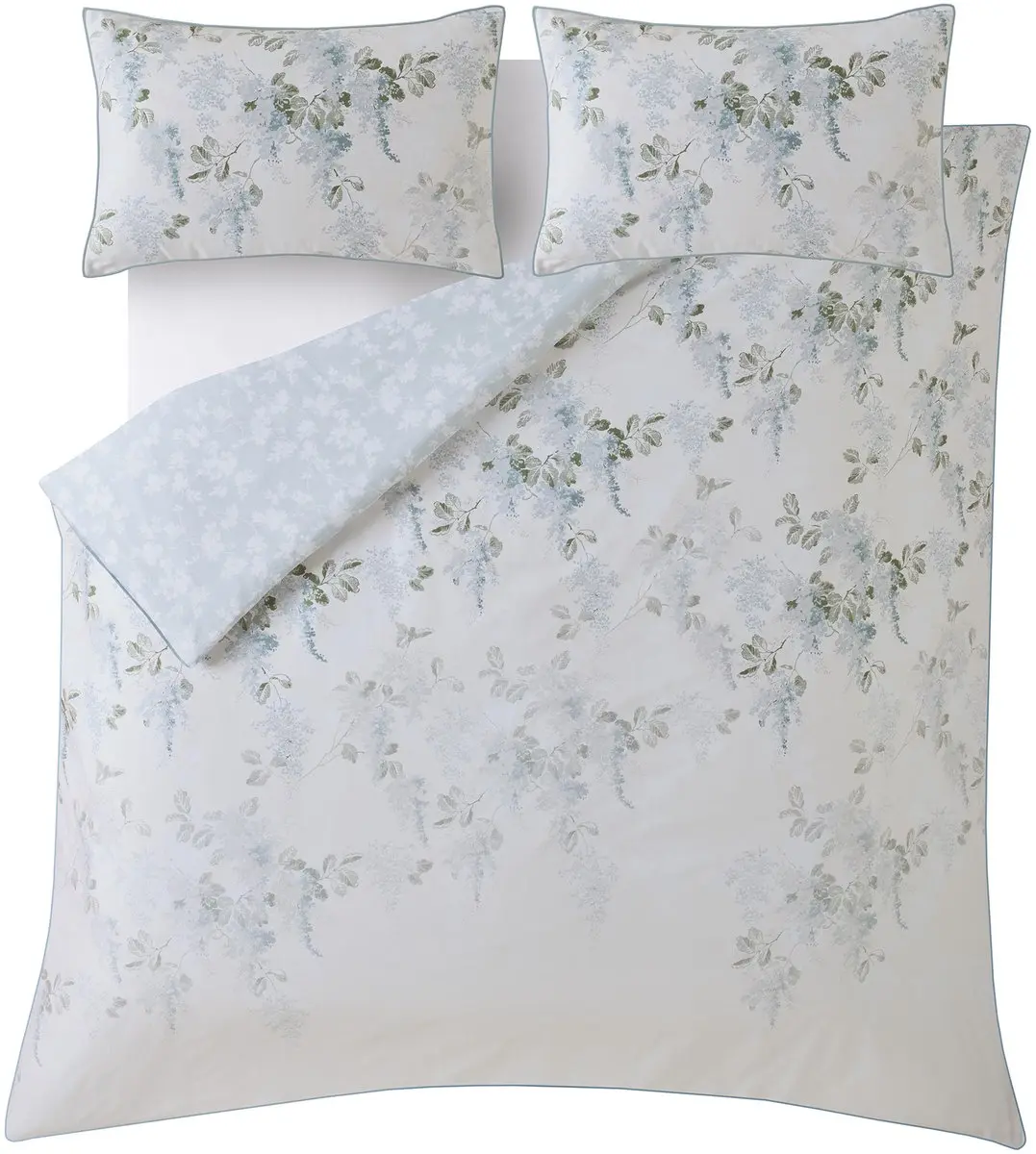 Laura Ashley Mirabelle Pale Seaspray Dekbedovertrek Tweepersoons 200 x 200cm