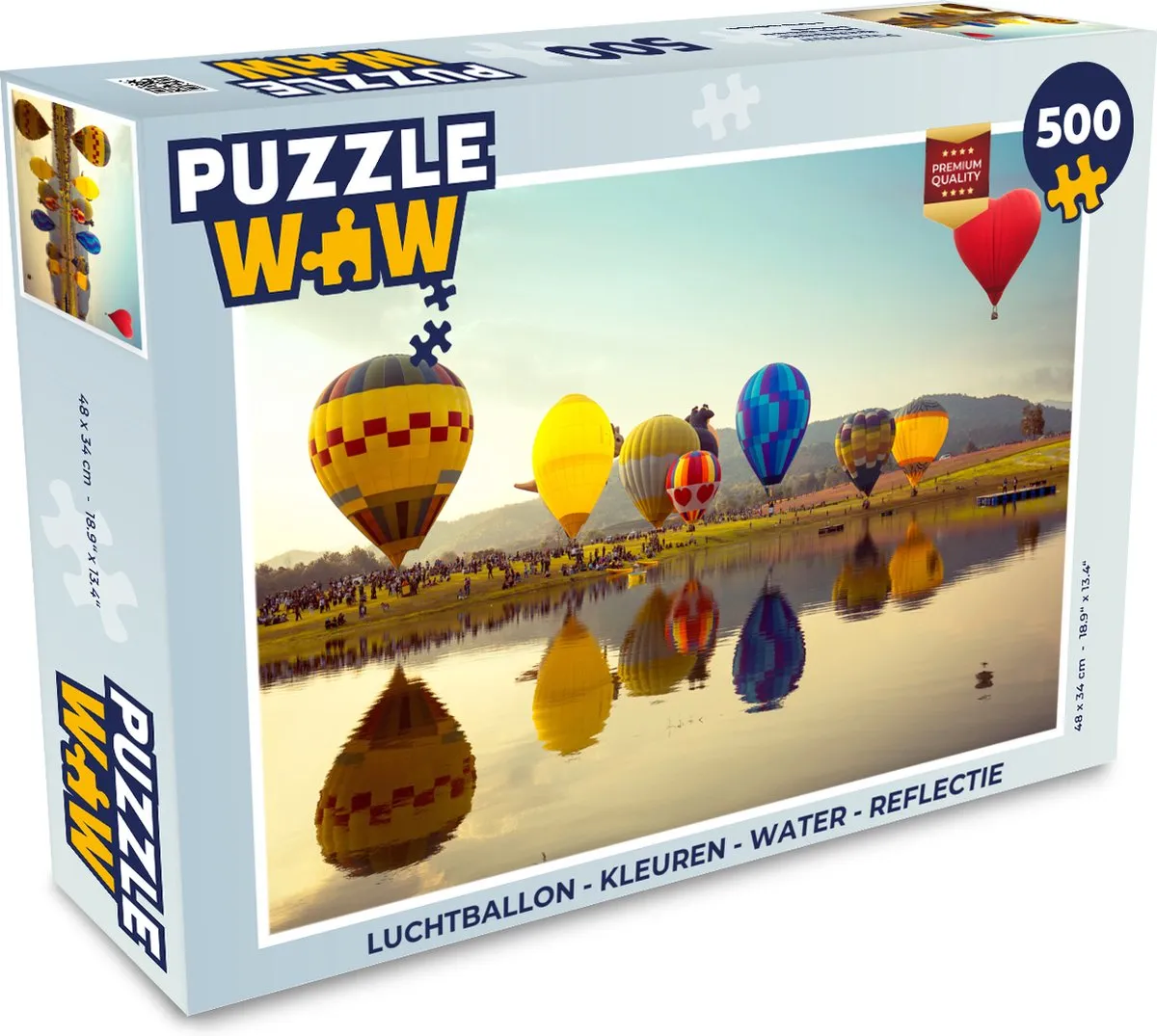 PuzzleWow Luchtballon Puzzel 500 Stuks