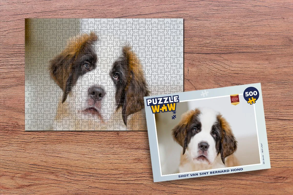 PuzzleWow Puzzel Shot Hond 500 Stuks - Multicolor