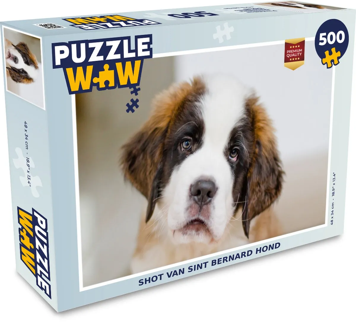 PuzzleWow Puzzel Shot Hond 500 Stuks - Multicolor