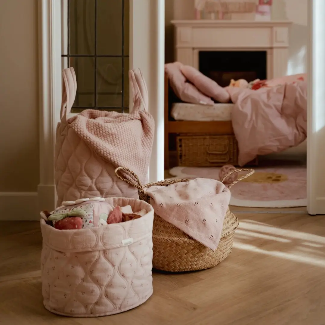 Little Dutch Gebreid Ledikantdeken Baby - Roze - afbeelding 2 van 6