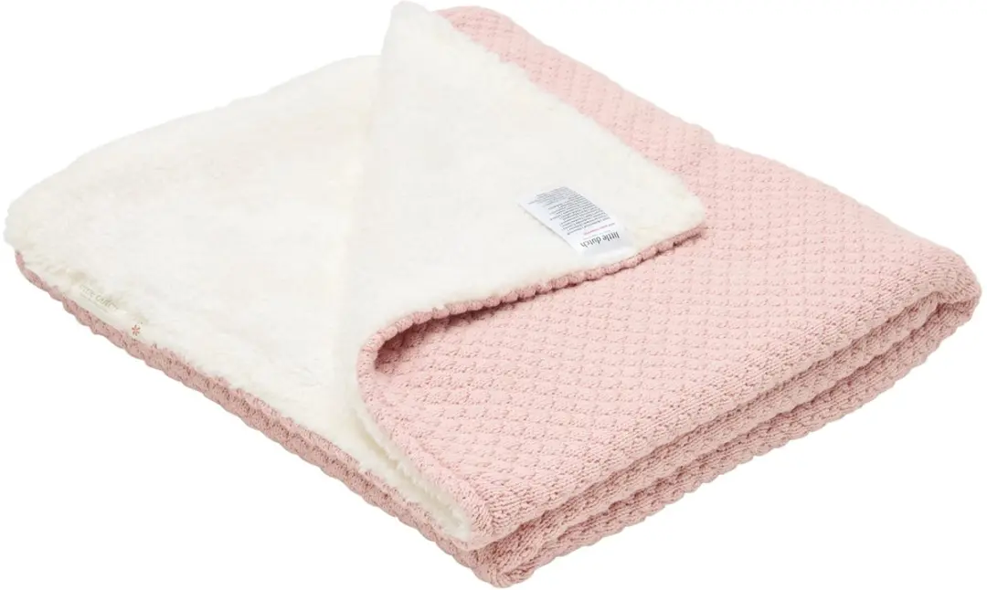 Little Dutch Gebreid Ledikantdeken Baby - Roze - afbeelding 5 van 6