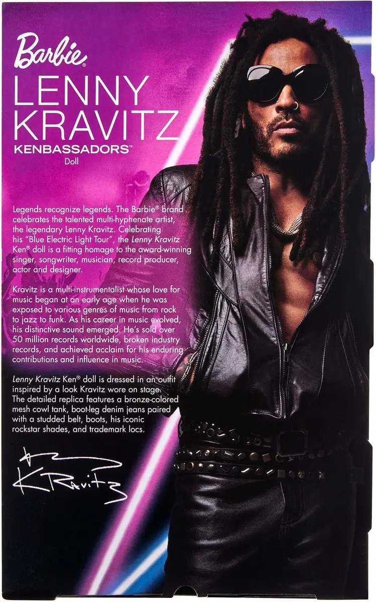 Barbie Signature Ken Lenny Kravitz Verzamelpop - MATTJBJ43 - afbeelding 6 van 6