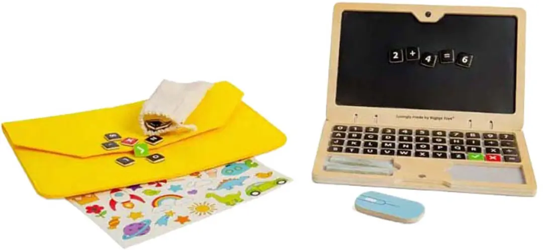 BIGJIGS Tech Laptop 37057 - Meerkleurig