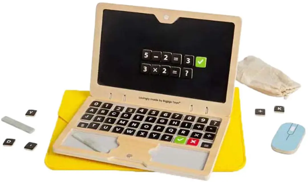 BIGJIGS Tech Laptop 37057 - Meerkleurig