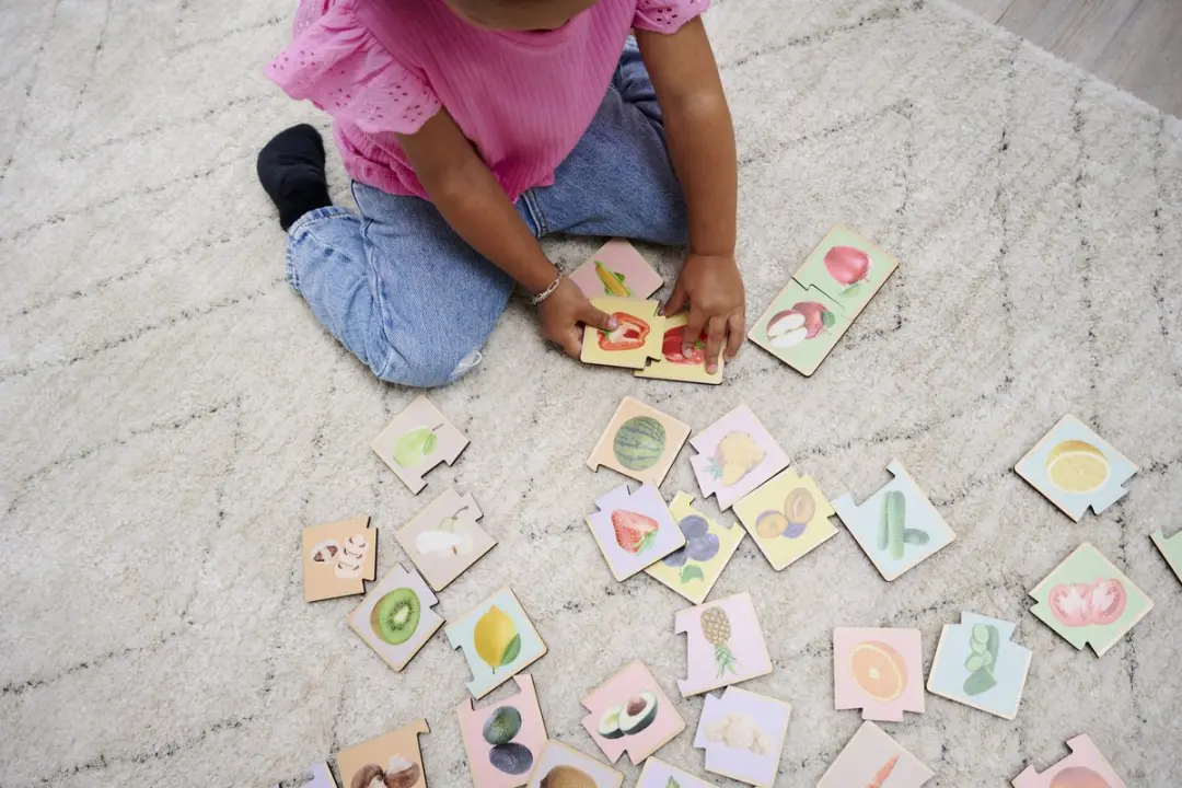 Eichhorn Montessori Puzzel 34 Stuks - Roze - afbeelding 5 van 6