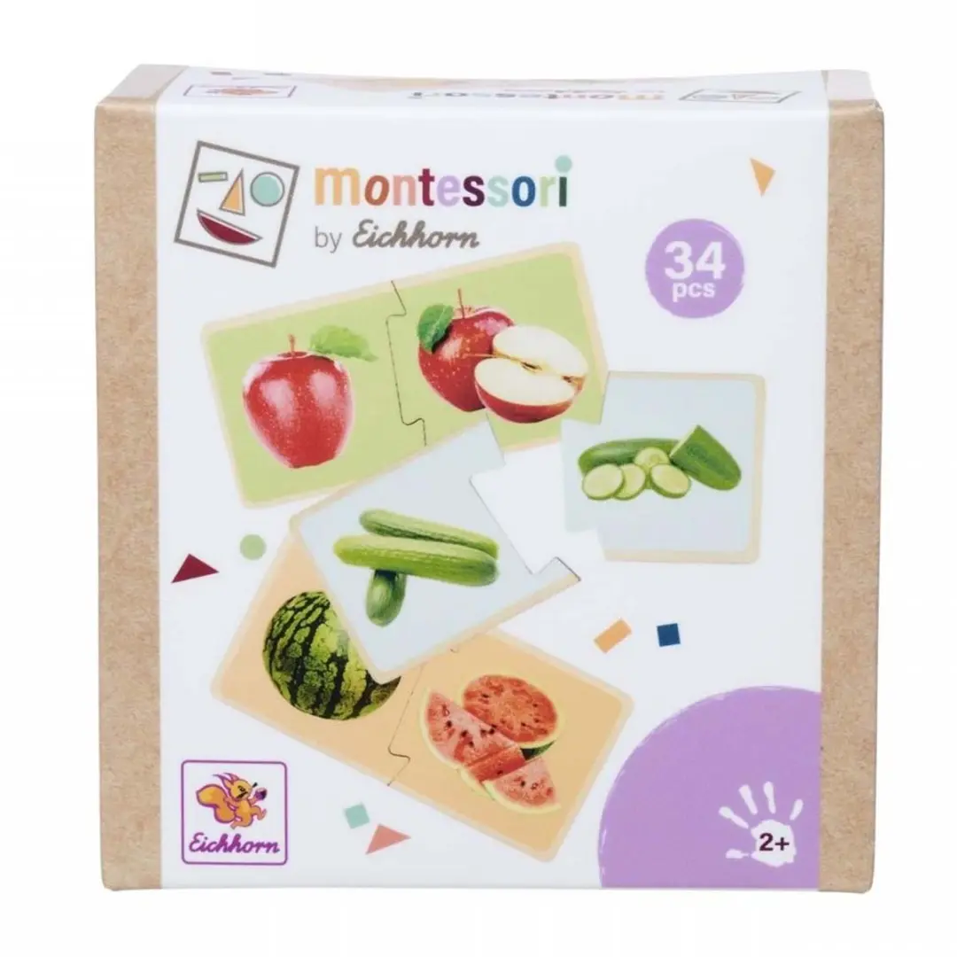 Eichhorn Montessori Puzzel 34 Stuks - Roze - afbeelding 3 van 6