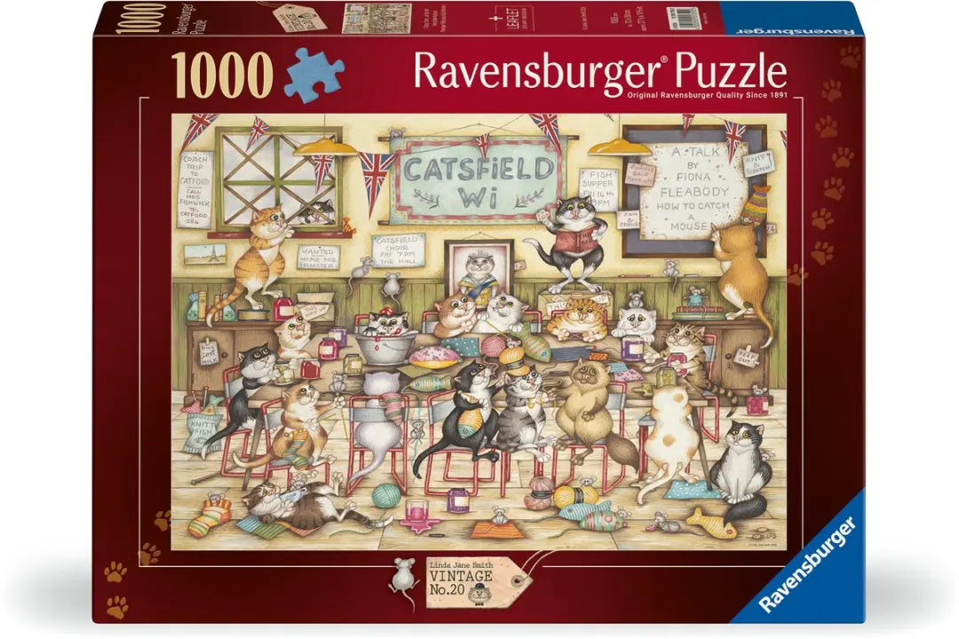 Ravensburger Crazy Cats At the WI Puzzel 1000 Stukjes