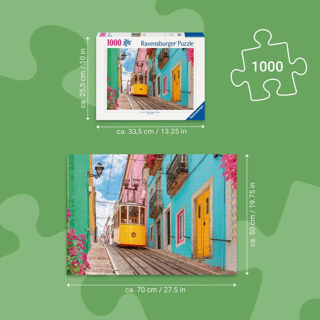 Ravensburger The Lisbon Tram Puzzel 1000 Stukjes