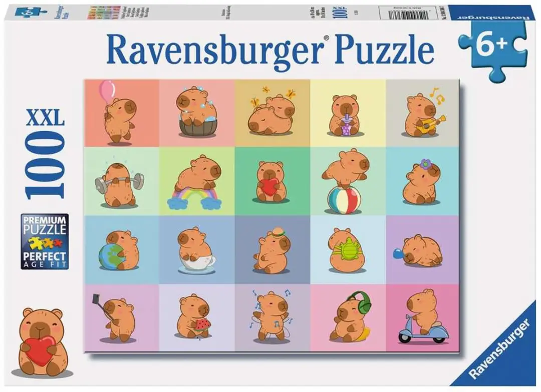 Ravensburger Capybara Puzzel 100 XXL Stukjes
