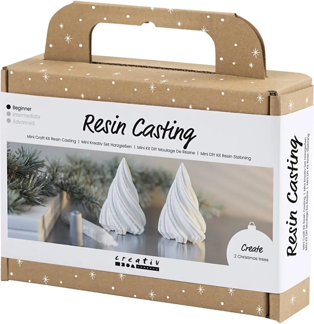 Creativ Company Kerst Knutselset Hars Gieten - Meerkleurig - 2 Stuks