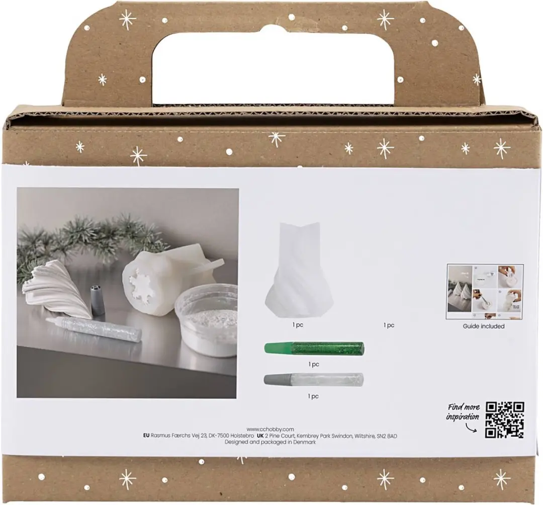 Creativ Company Kerst Knutselset Hars Gieten - Meerkleurig - 2 Stuks