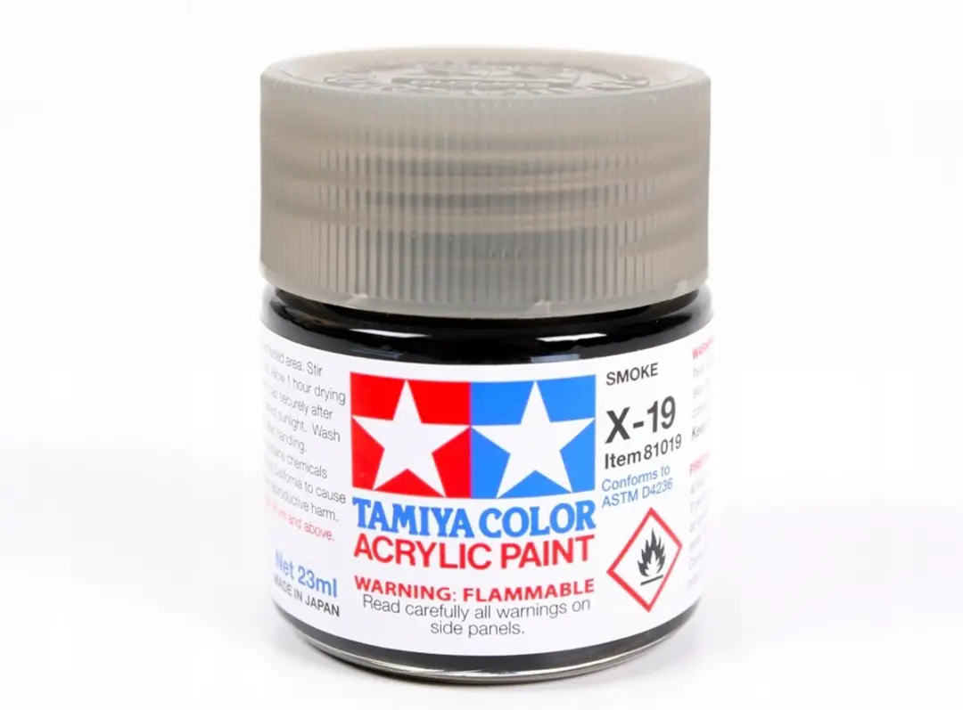 Tamiya Acrylverf Smoke Grijs Transparant 23ml