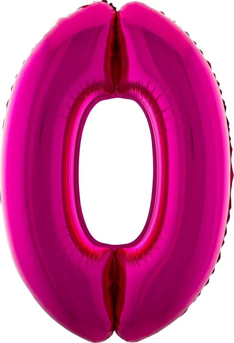 Cijferballon folie nummer 0
