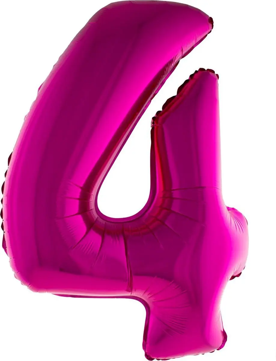 Cijferballon folie nummer 4