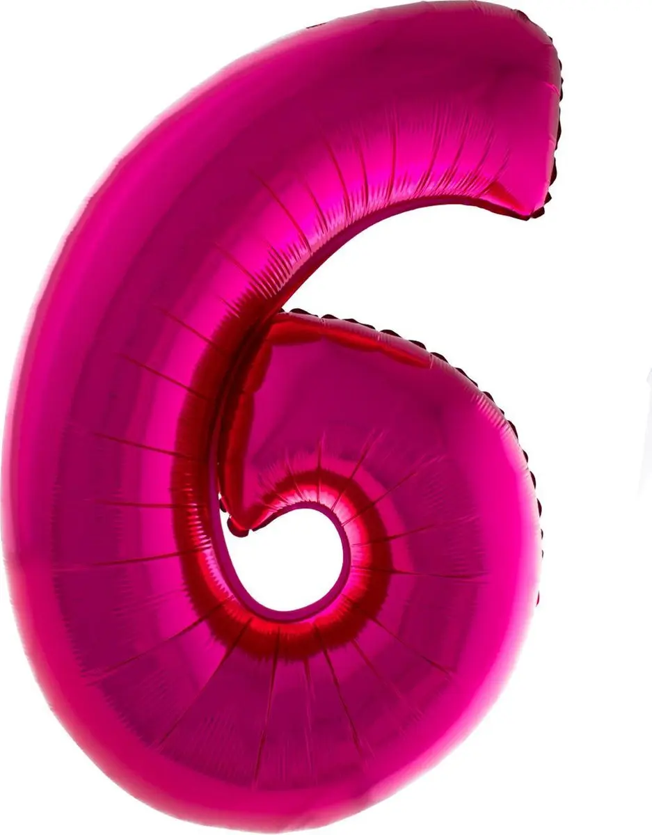 Cijferballon folie nummer 6