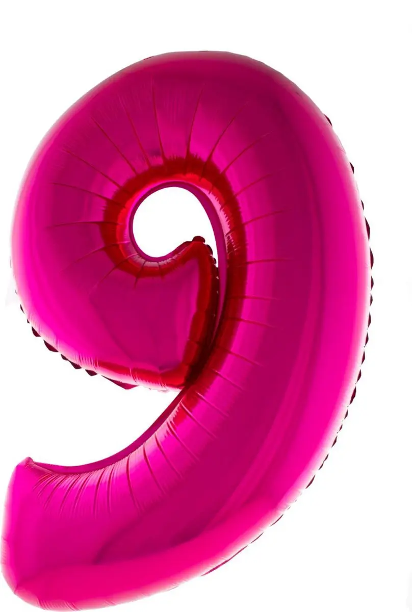 Cijferballon folie nummer 9