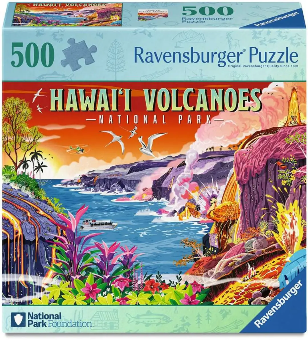 Ravensburger Hawaiʻi Volcanoes National Park Puzzel 500 Stukjes