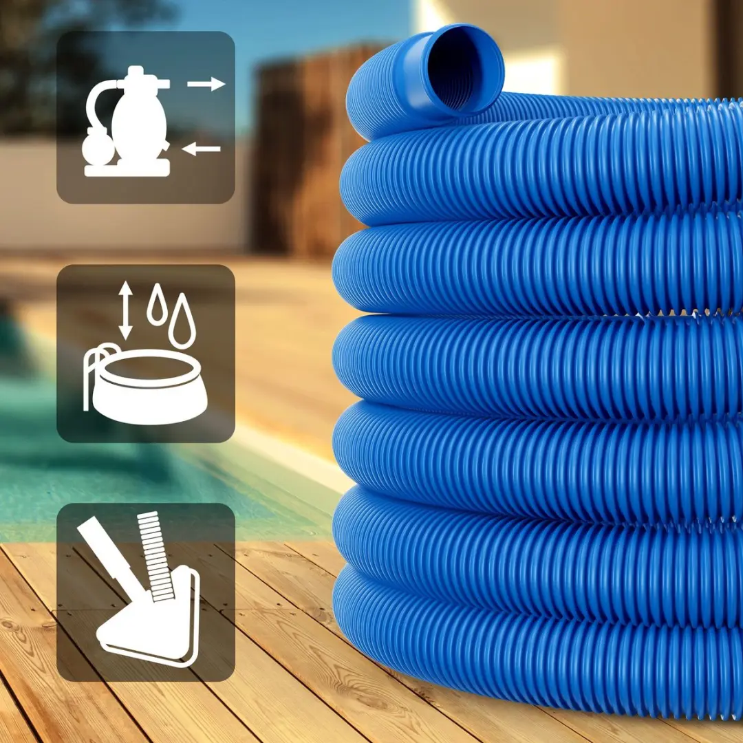 Monzana Zwembadfilterslang 14m Ø32mm - Blauw - afbeelding 6 van 6