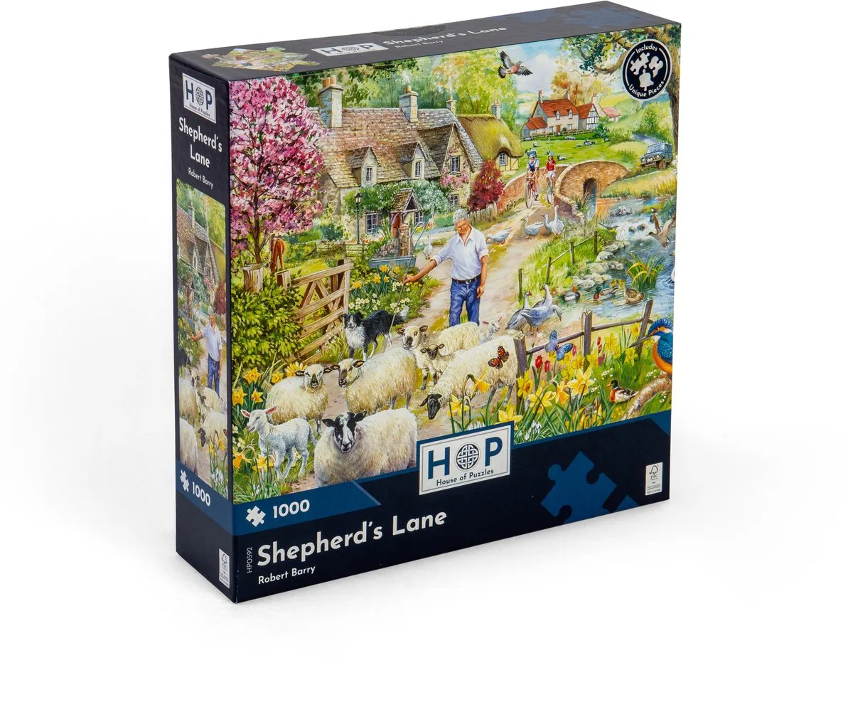 House Of Puzzles Shepherd's Lane Legpuzzel 1000 Stuks - HP0592 - Multicolor