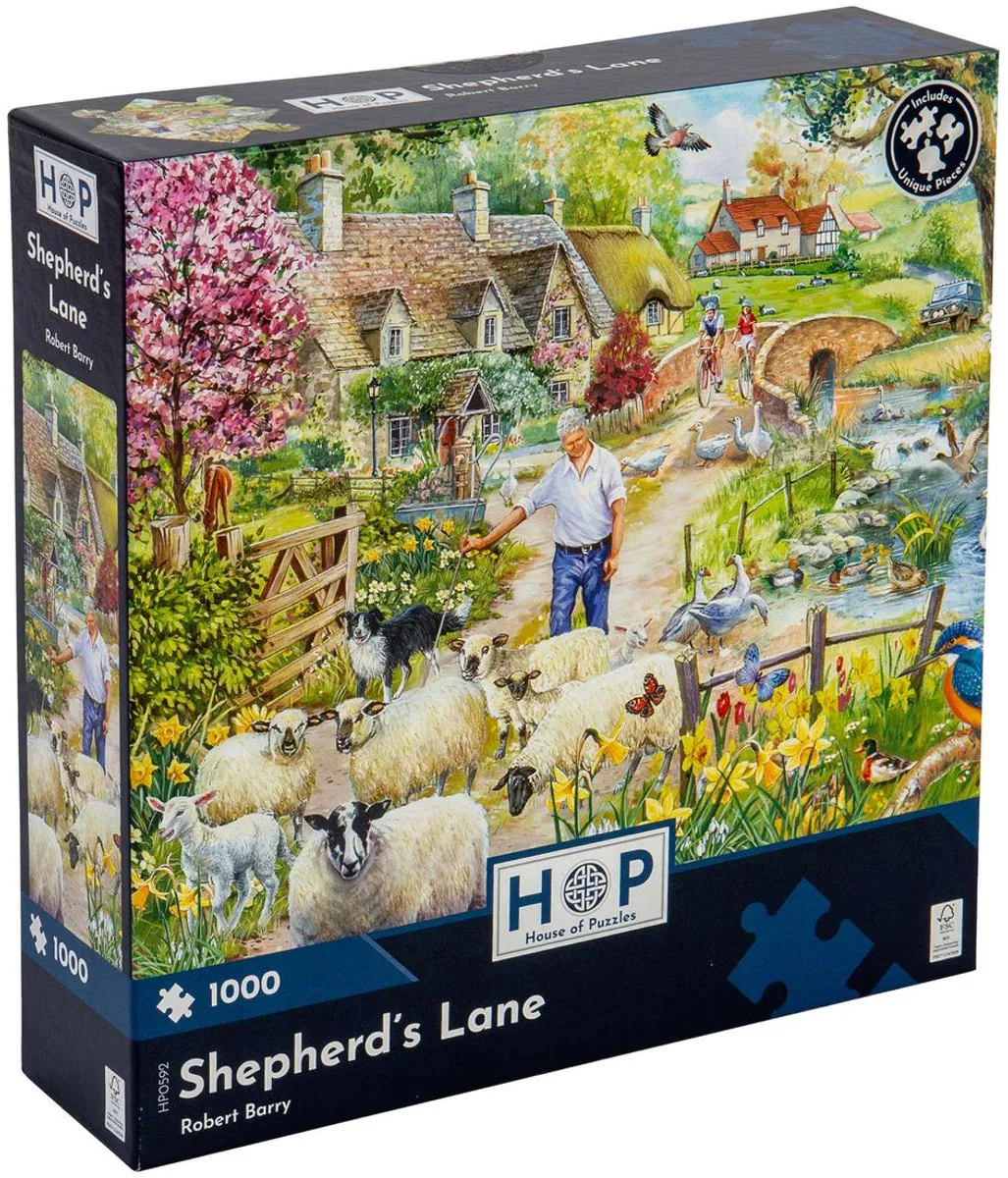 House Of Puzzles Shepherd's Lane Legpuzzel 1000 Stuks - HP0592 - Multicolor