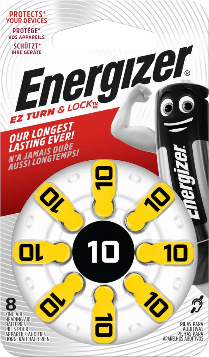 Energizer Zink-Lucht Batterij PR70 EN-53542573400 - 8 Stuks - afbeelding 6 van 6