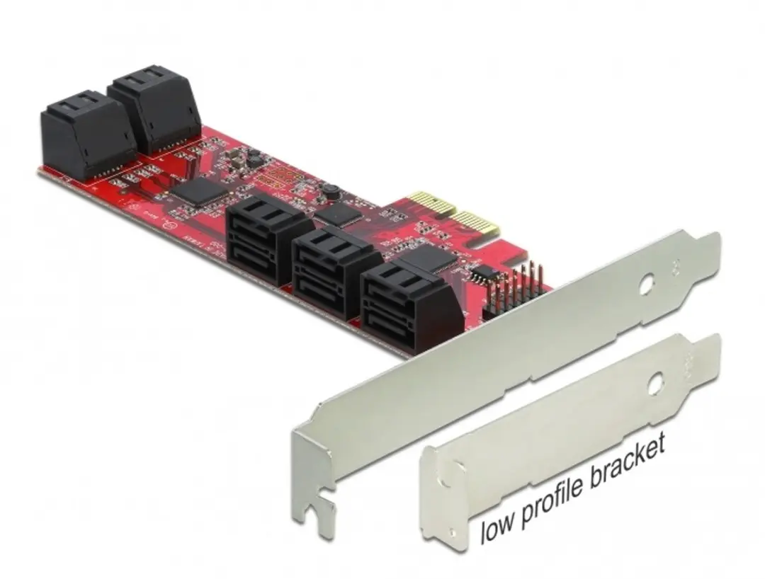 Delock PCIe x2 Kaart 10x SATA 6Gb/s