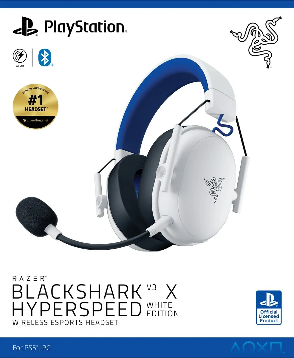Razer BlackShark V3 X HyperSpeed Gaming Headset Wit - afbeelding 5 van 6