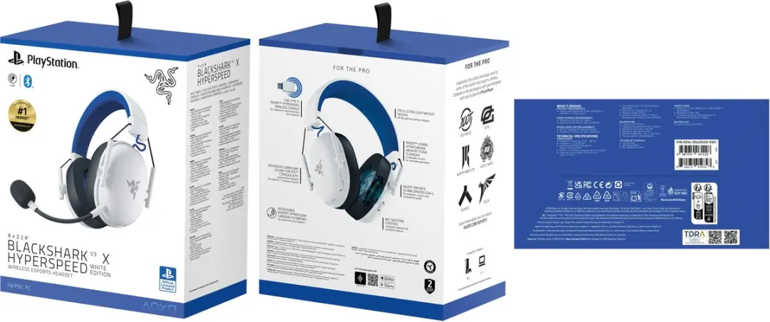 Razer BlackShark V3 X HyperSpeed Gaming Headset Wit - afbeelding 6 van 6