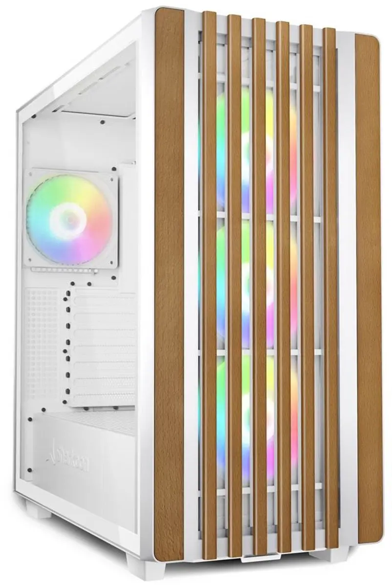 Sharkoon REBEL C70G RGB Full Tower - Wit/Hout