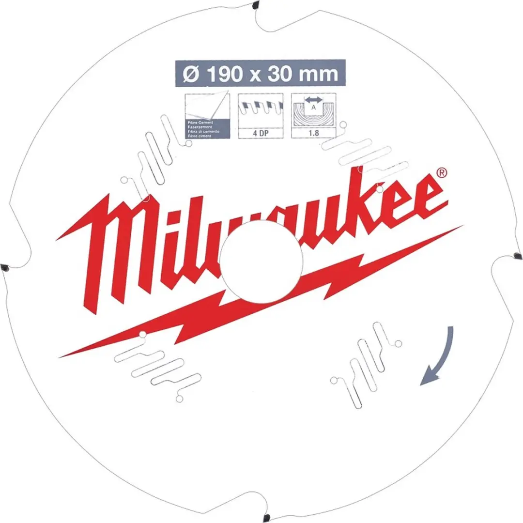 Milwaukee Cirkelzaagblad voor Cementplaten