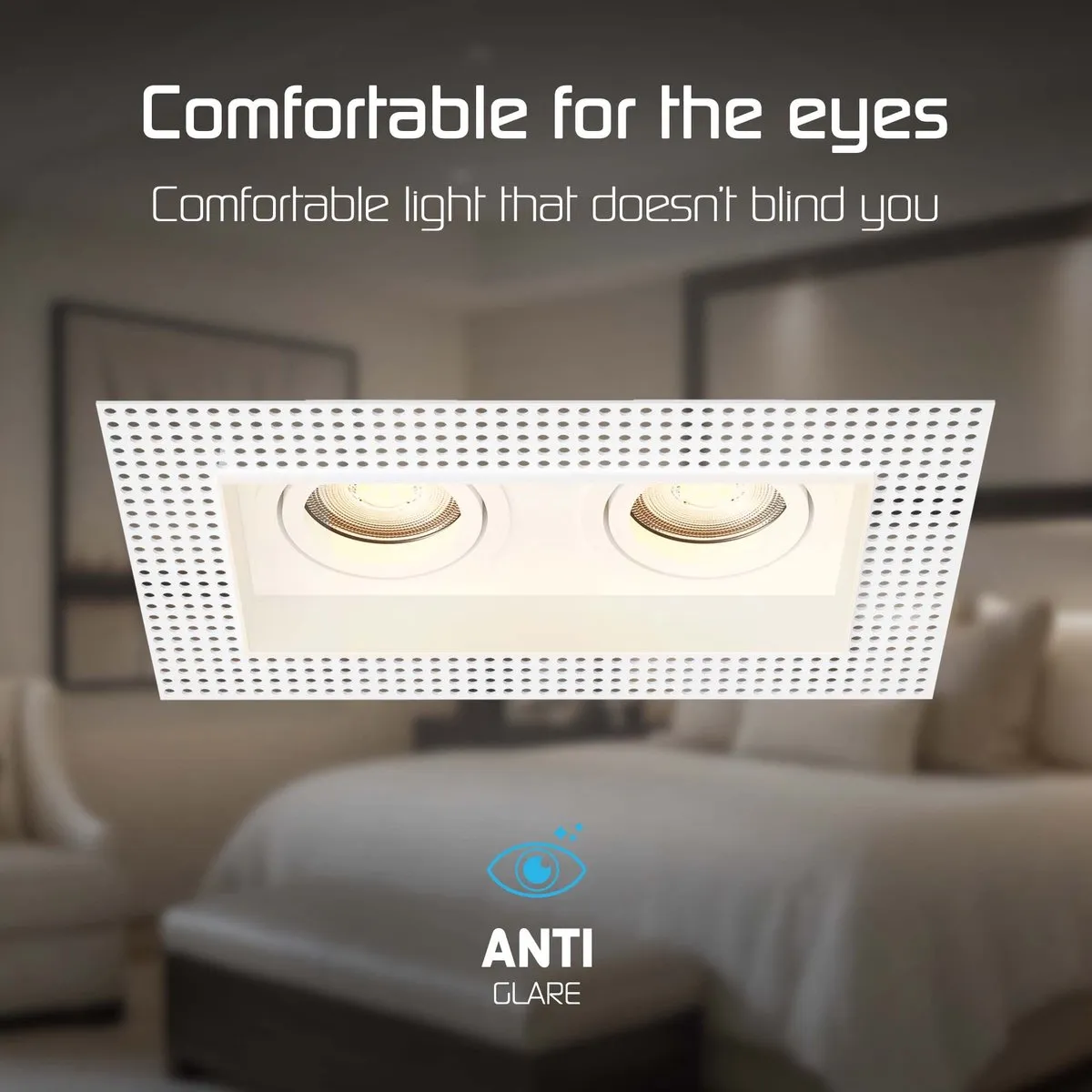 Ledvion Trimless Smart Inbouwspot 6x - 130x130mm - RGBW 4.9W - Wit