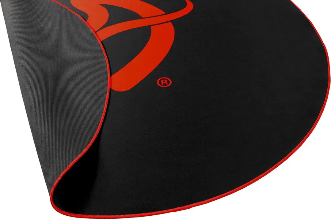 Arozzi Zona Round Vloerbeschermer Ø121cm - Zwart/Rood