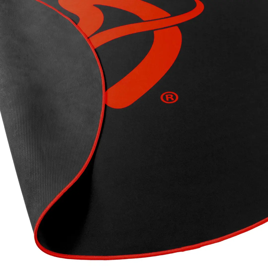 Arozzi Zona Round Vloerbeschermer Ø121cm - Zwart/Rood