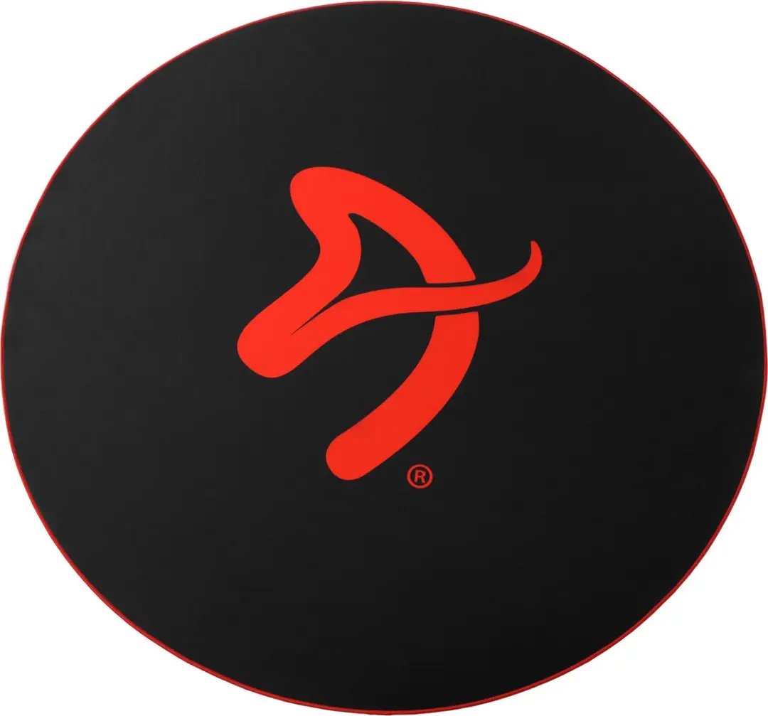 Arozzi Zona Round Vloerbeschermer Ø121cm - Zwart/Rood