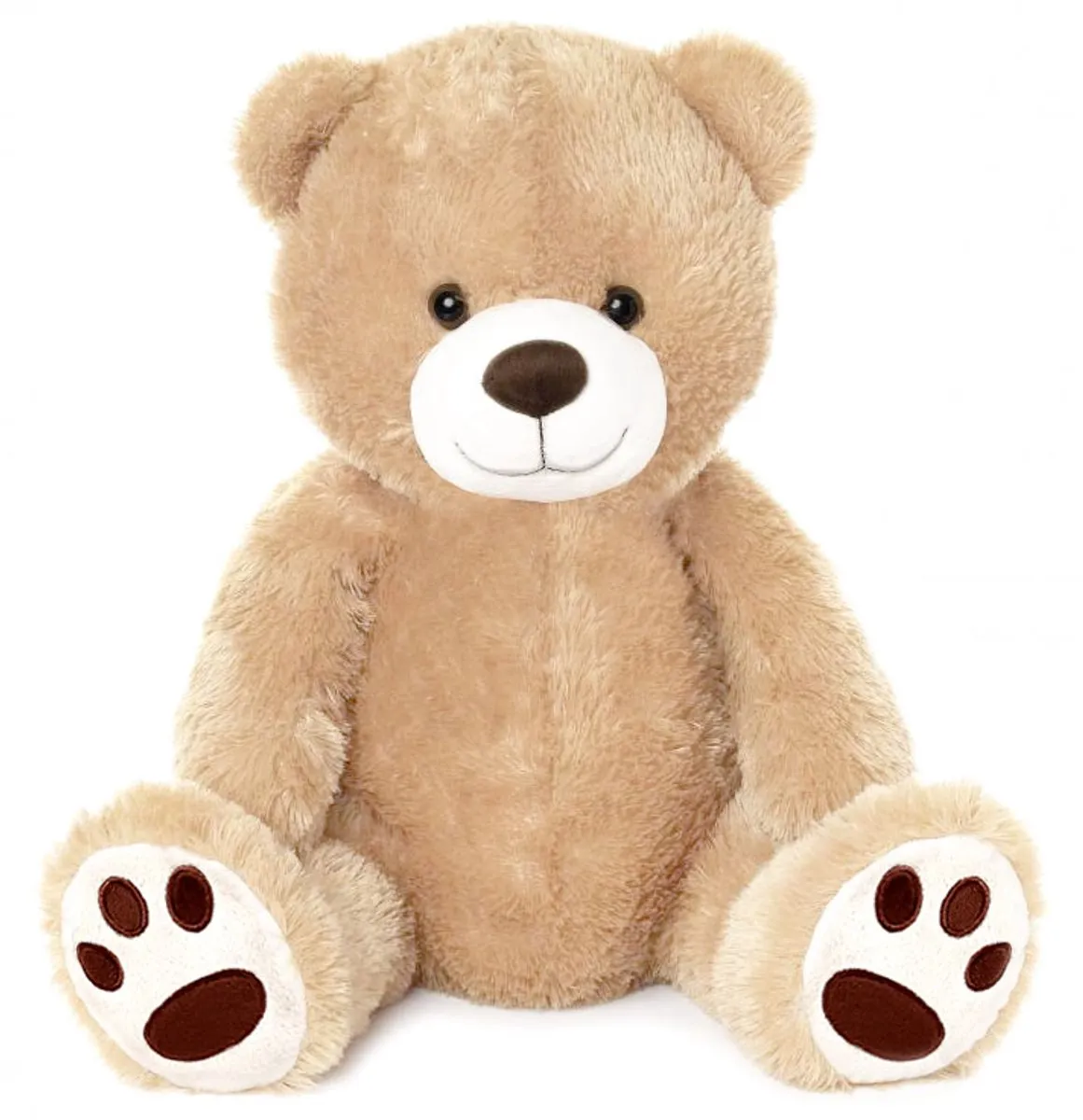 Pluche Knuffel Teddybeer 100 cm (Beige) – Grote XXL Beer - Teddybeer 100cm – XL Knuffelbeer extra Groot – Speelgoed Teddy Bear voor Kinderen Jongens Meisjes Baby Knuffeldier - Luxe Reuze Teddy Plush