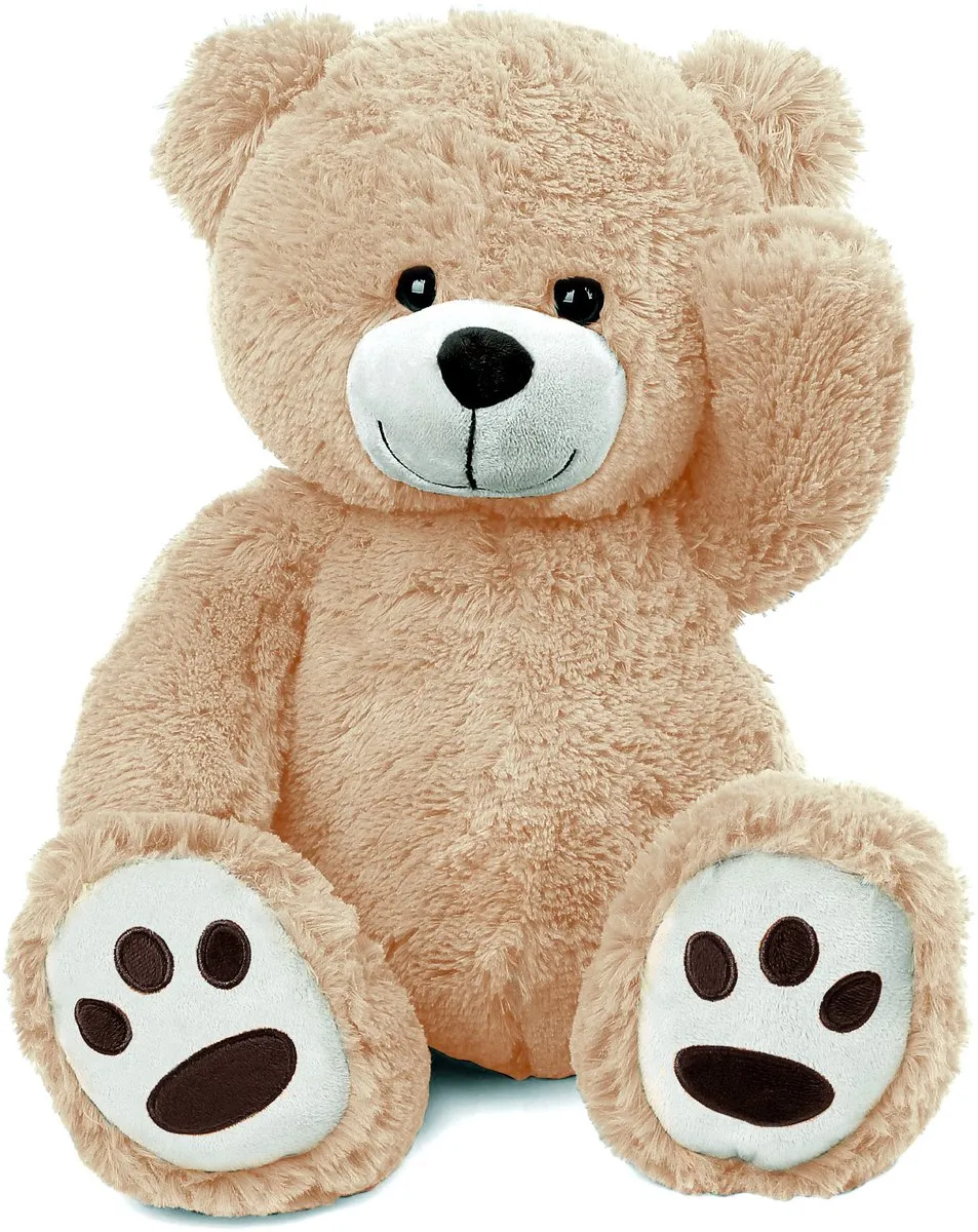 Pluche Knuffel Teddybeer 100 cm (Beige) – Grote XXL Beer - Teddybeer 100cm – XL Knuffelbeer extra Groot – Speelgoed Teddy Bear voor Kinderen Jongens Meisjes Baby Knuffeldier - Luxe Reuze Teddy Plush