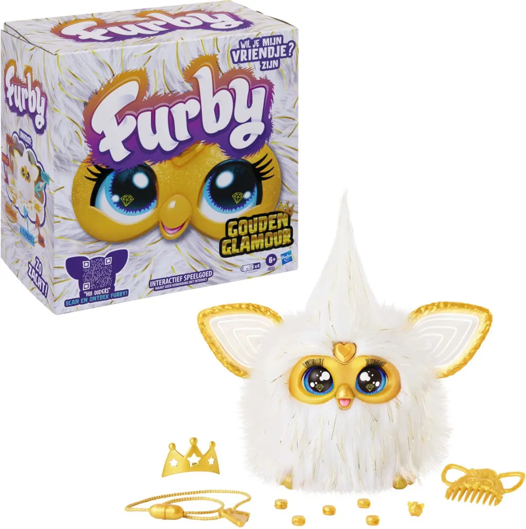 Hasbro Furby Gouden Glamour Interactieve Knuffel