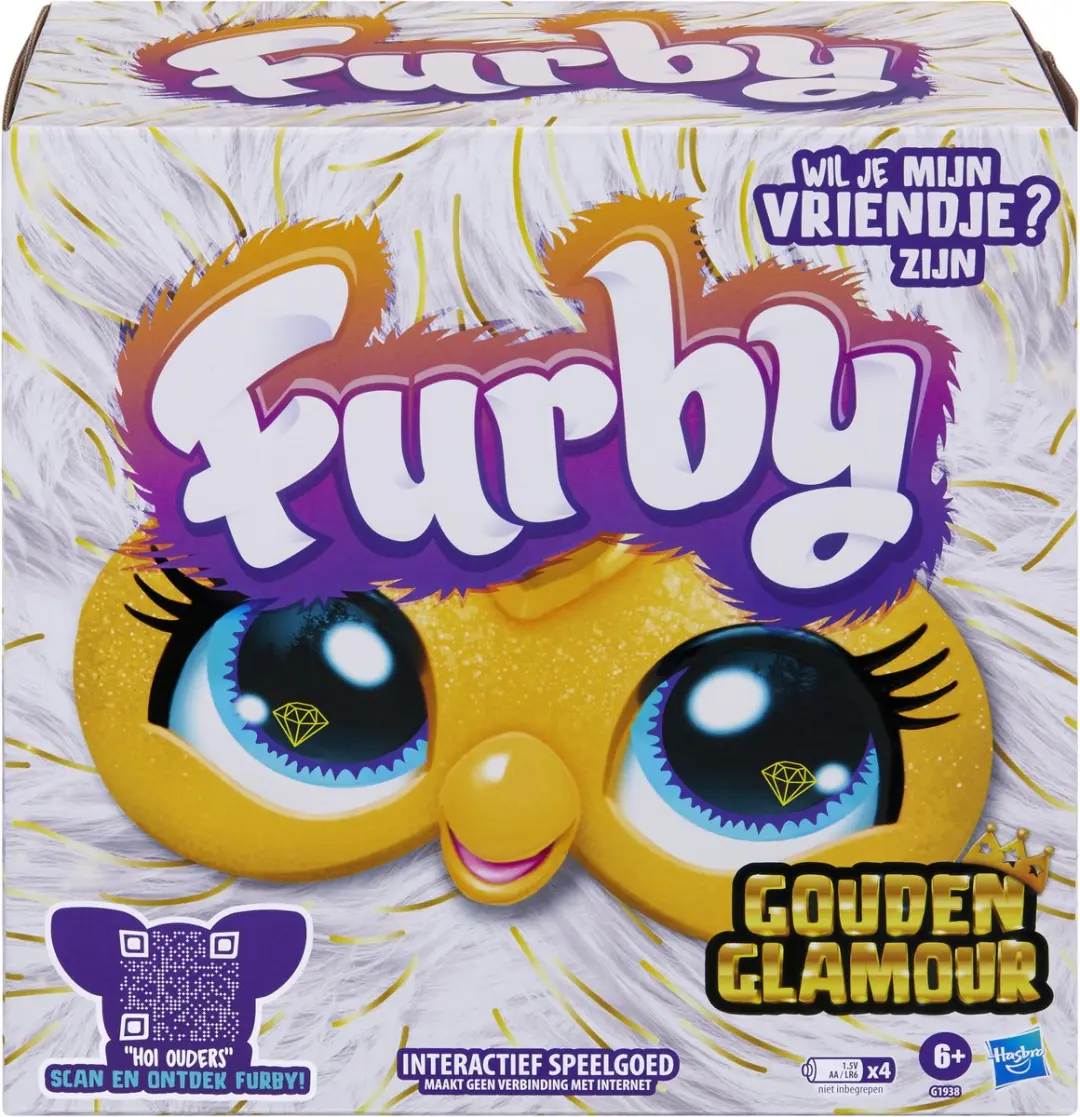 Hasbro Furby Gouden Glamour Interactieve Knuffel