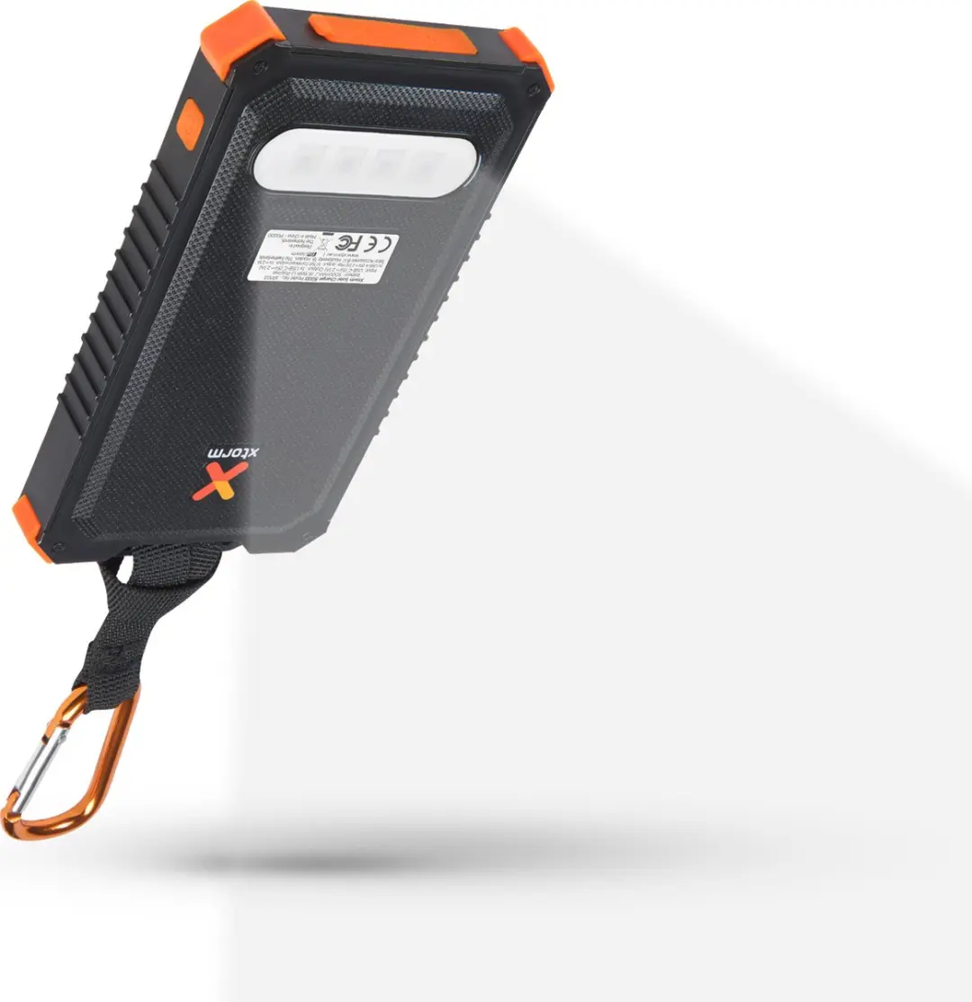 Xtorm Solar Powerbank AM122 5000mAh - USB/USB-C - 2x Opladen - Oranje - afbeelding 6 van 6