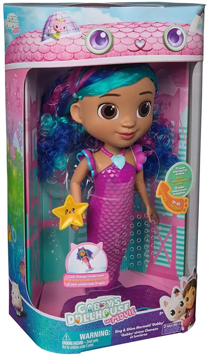 Spin Master Gabby’s Poppenhuis Zeemeermin Pop - MPN 6074338 - Multi - afbeelding 3 van 6