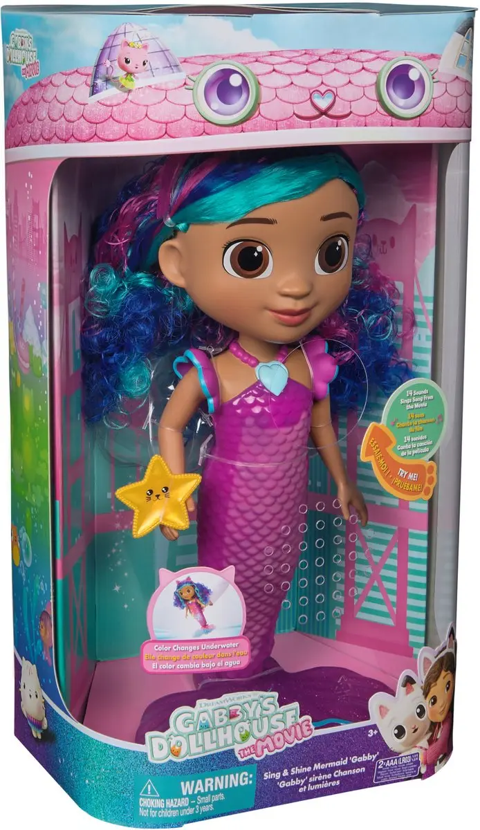 Spin Master Gabby’s Poppenhuis Zeemeermin Pop - MPN 6074338 - Multi - afbeelding 5 van 6