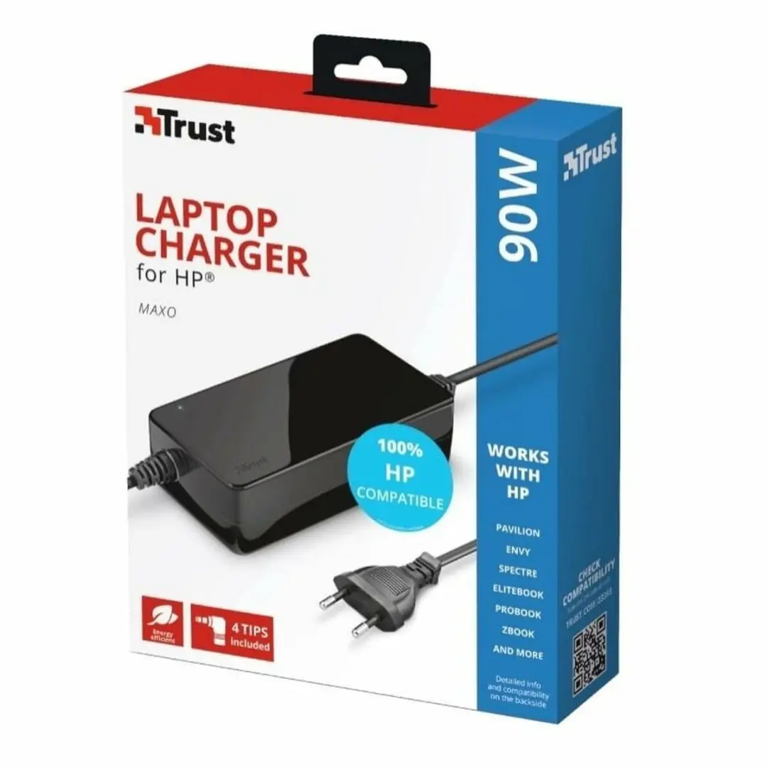 Trust Maxo TRCHLAP23393 Laptoplader 90W - Zwart - afbeelding 4 van 6
