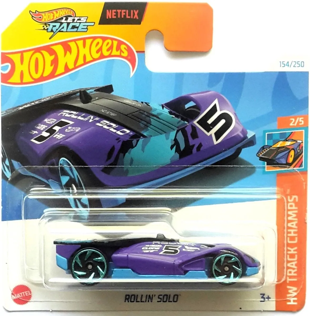 Hot Wheels Rollin Solo Purper 1:64