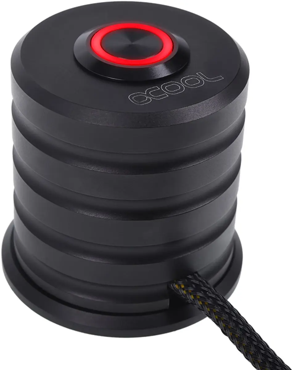 Alphacool 17434 PowerButton-kabel Zwart, Rood